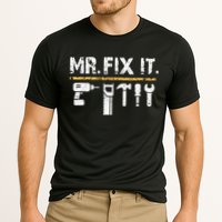 Mr Fix It . Funny Handyman Woodworking Cooling Performance Crew T-Shirt