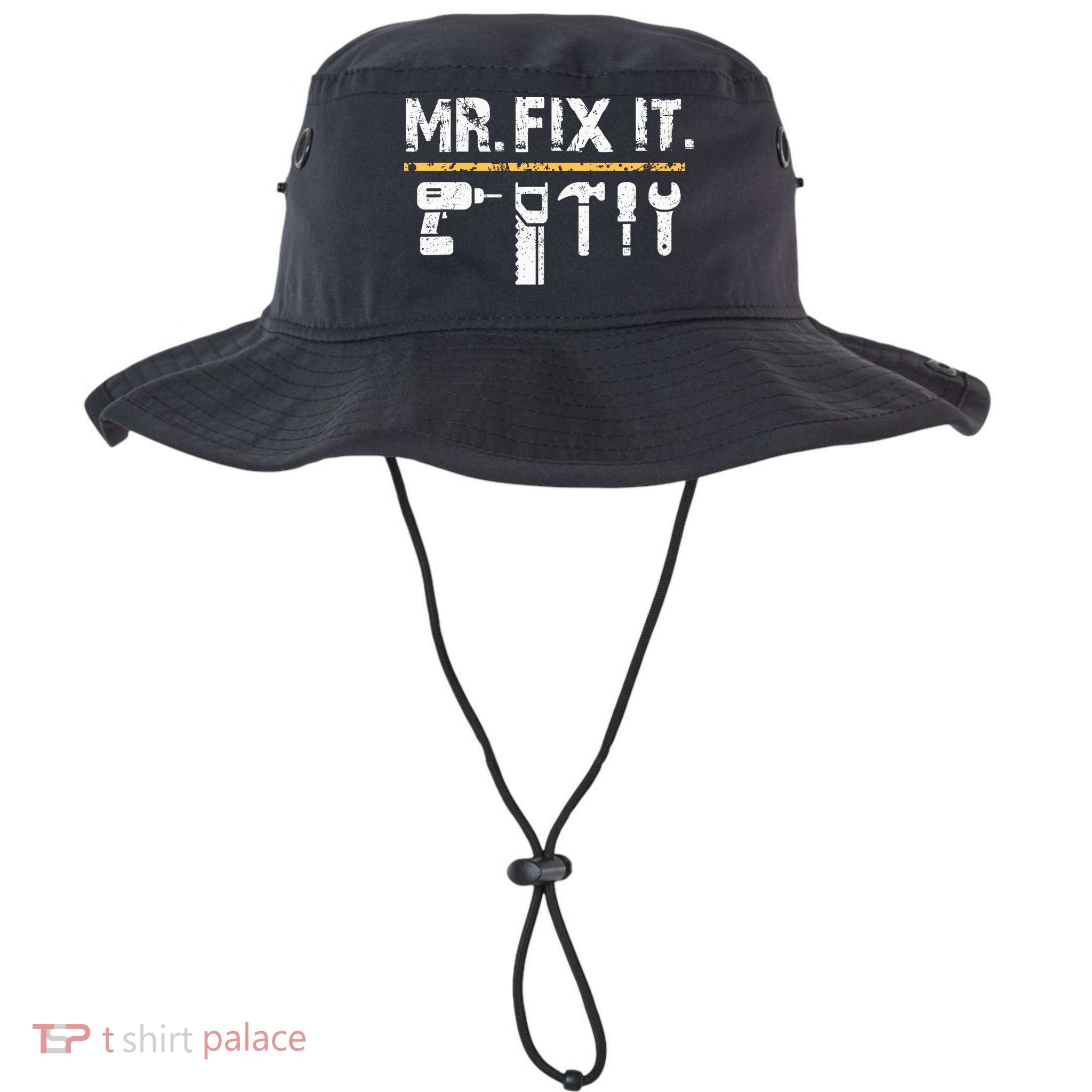 Mr Fix It . Funny Handyman Woodworking Bucket Hat
