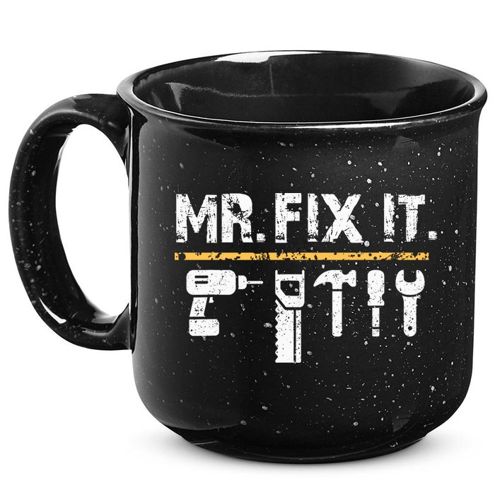 Mr Fix It . Funny Handyman Woodworking 15oz Campfire Ceramic Mug
