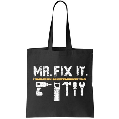 Mr Fix It . Funny Handyman Woodworking Bag