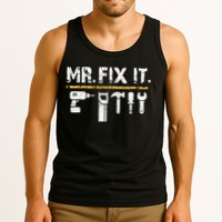 Mr Fix It . Funny Handyman Woodworking Tank Top
