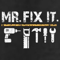 Mr Fix It . Funny Handyman Woodworking Golf Towel