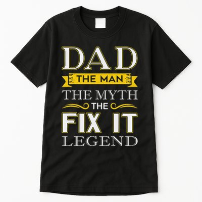Mr Fix It Dad Fathers Day Handy Man Tall T-Shirt