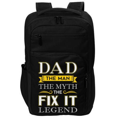 Mr Fix It Dad Fathers Day Handy Man Impact Tech Backpack