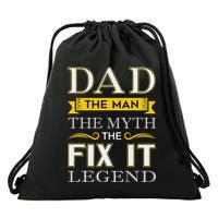 Mr Fix It Dad Fathers Day Handy Man Drawstring Bag