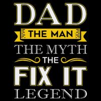 Mr Fix It Dad Fathers Day Handy Man Cropped Pullover Crew