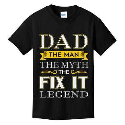 Mr Fix It Dad Fathers Day Handy Man Kids T-Shirt