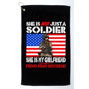 My Friend Is A Soldier Proud Army Friend Lover Gift Meaningful Gift Platinum Collection Golf Towel