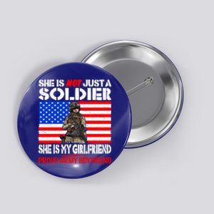 My Friend Is A Soldier Proud Army Friend Lover Gift Meaningful Gift Button