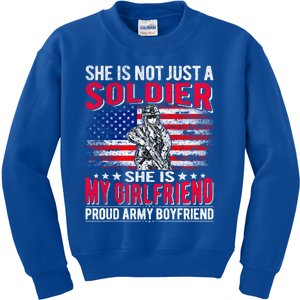 My Friend Is Soldier Hero Proud Army Friend Military Cool Gift Kids Sweatshirt