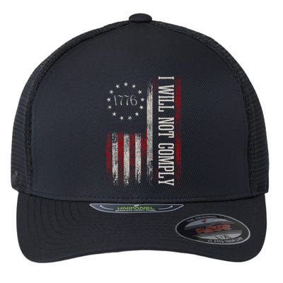 Medical Freedom I Will Not Comply No Mandates Flexfit Unipanel Trucker Cap