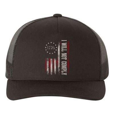 Medical Freedom I Will Not Comply No Mandates Yupoong Adult 5-Panel Trucker Hat