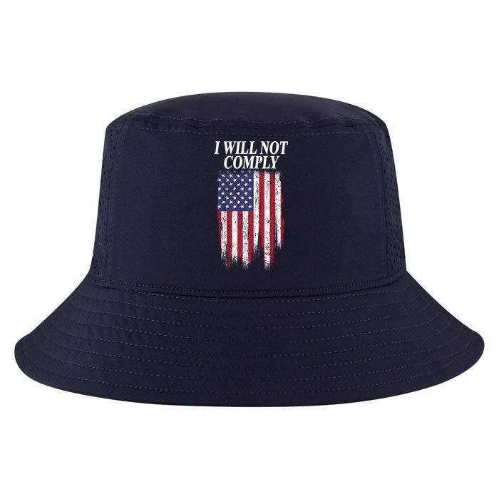 Medical Freedom I Will Not Comply No Mandates Cool Comfort Performance Bucket Hat