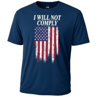 Medical Freedom I Will Not Comply No Mandates Cooling Performance Crew T-Shirt