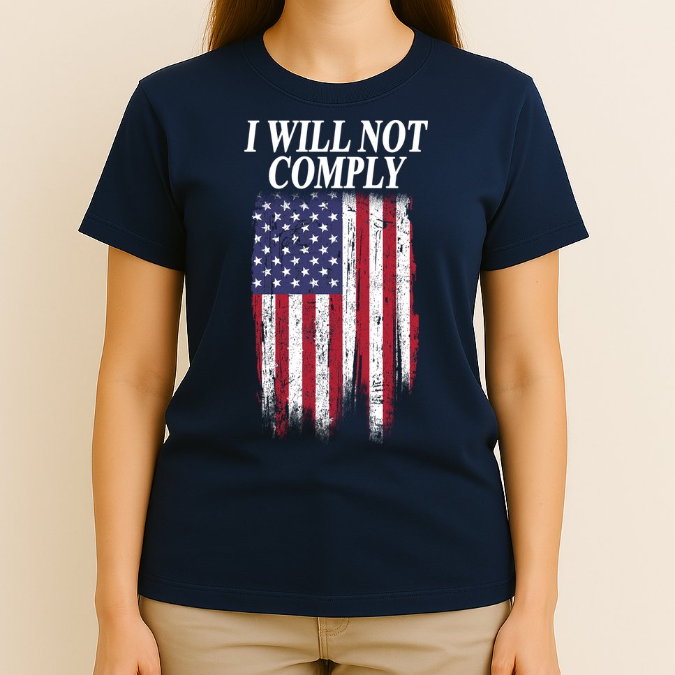 Medical Freedom I Will Not Comply No Mandates T-Shirt
