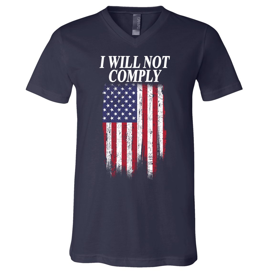 Medical Freedom I Will Not Comply No Mandates V-Neck T-Shirt