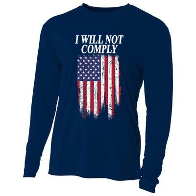 Medical Freedom I Will Not Comply No Mandates Cooling Performance Long Sleeve Crew