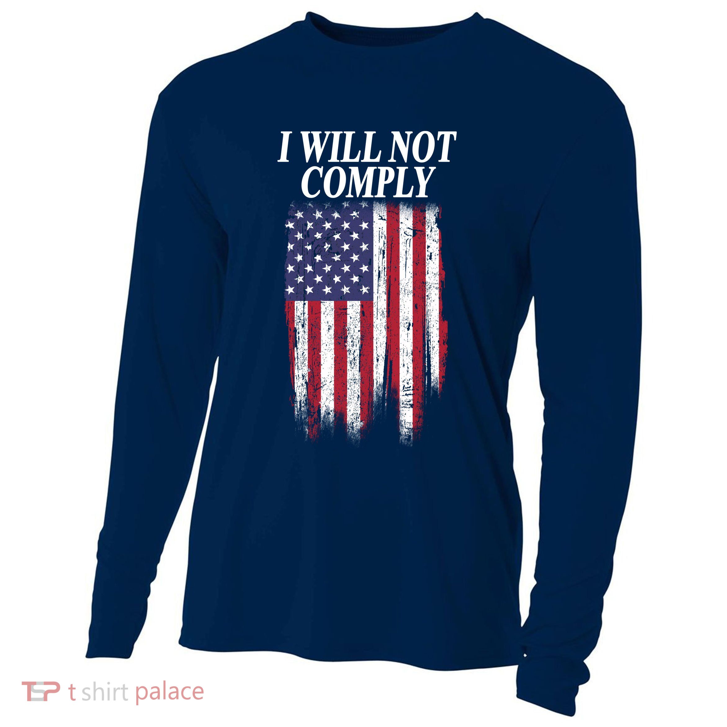 Medical Freedom I Will Not Comply No Mandates Cooling Performance Long Sleeve Crew