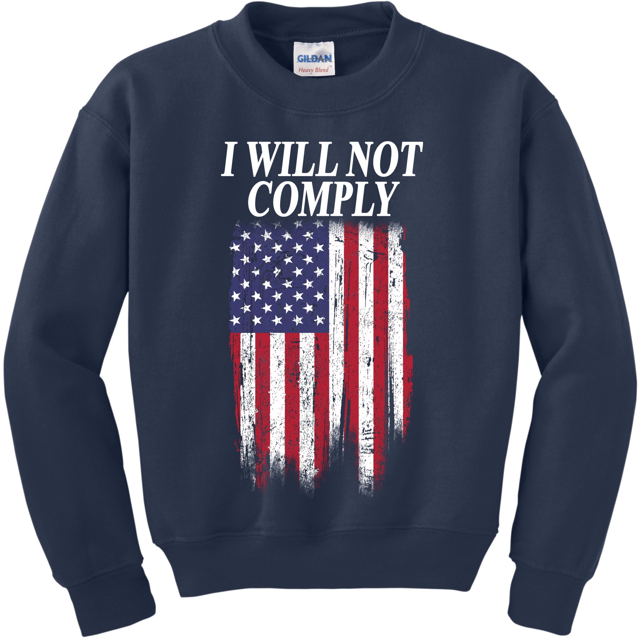 Medical Freedom I Will Not Comply No Mandates Kids Sweatshirt