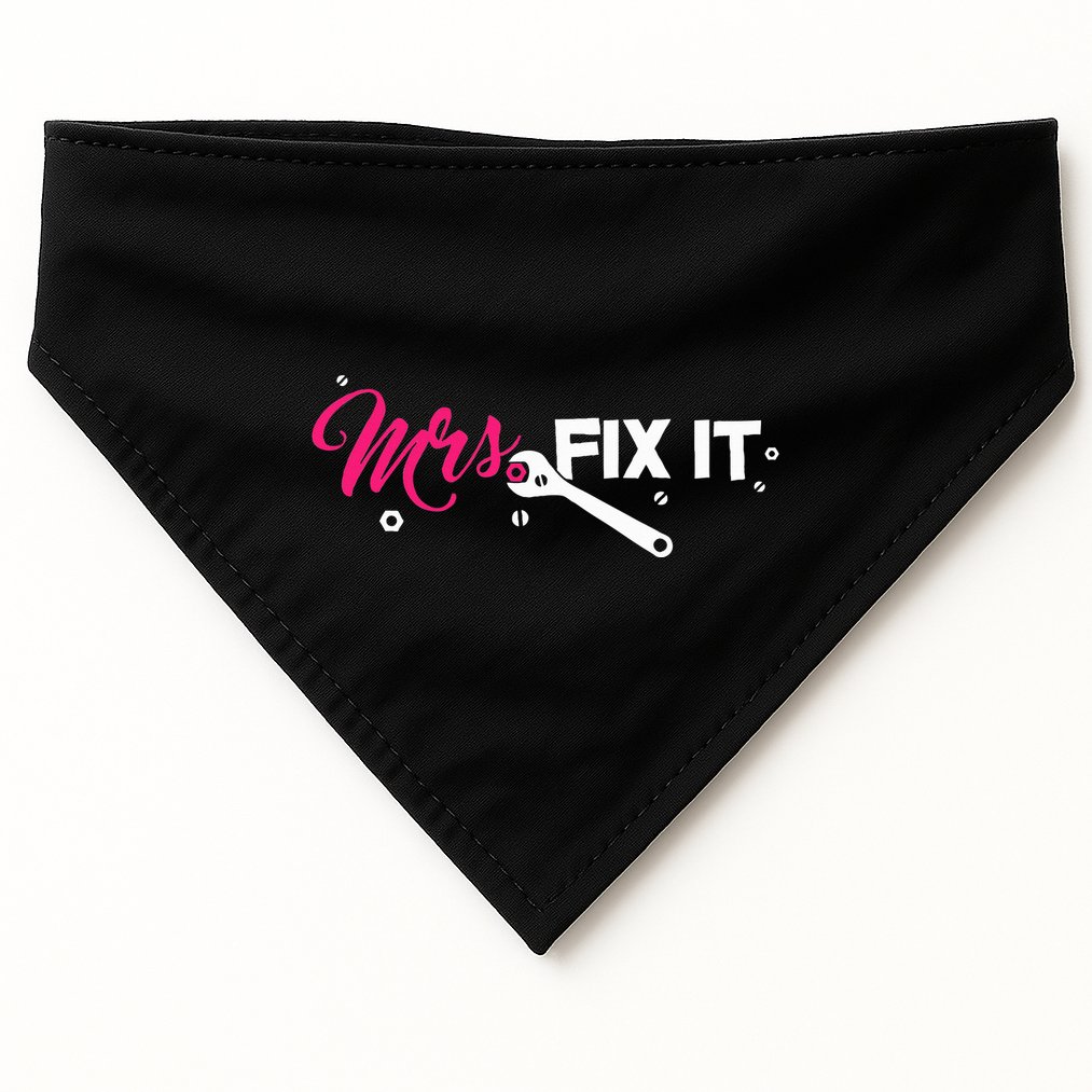 Mrs. Fix It For Handywoman Or Wife Who Likes To Fix USA-Made Doggie Bandana