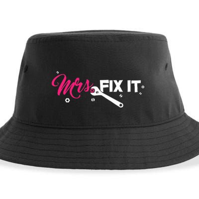 Mrs. Fix It For Handywoman Or Wife Who Likes To Fix Sustainable Bucket Hat