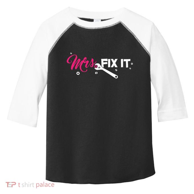 Mrs. Fix It For Handywoman Or Wife Who Likes To Fix Toddler Fine Jersey T-Shirt