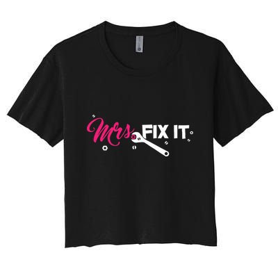 Mrs. Fix It For Handywoman Or Wife Who Likes To Fix Crop Top