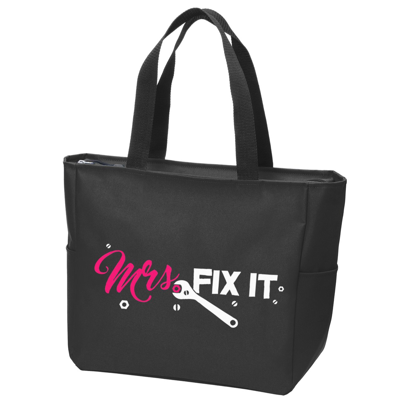 Mrs. Fix It For Handywoman Or Wife Who Likes To Fix Zip Tote Bag