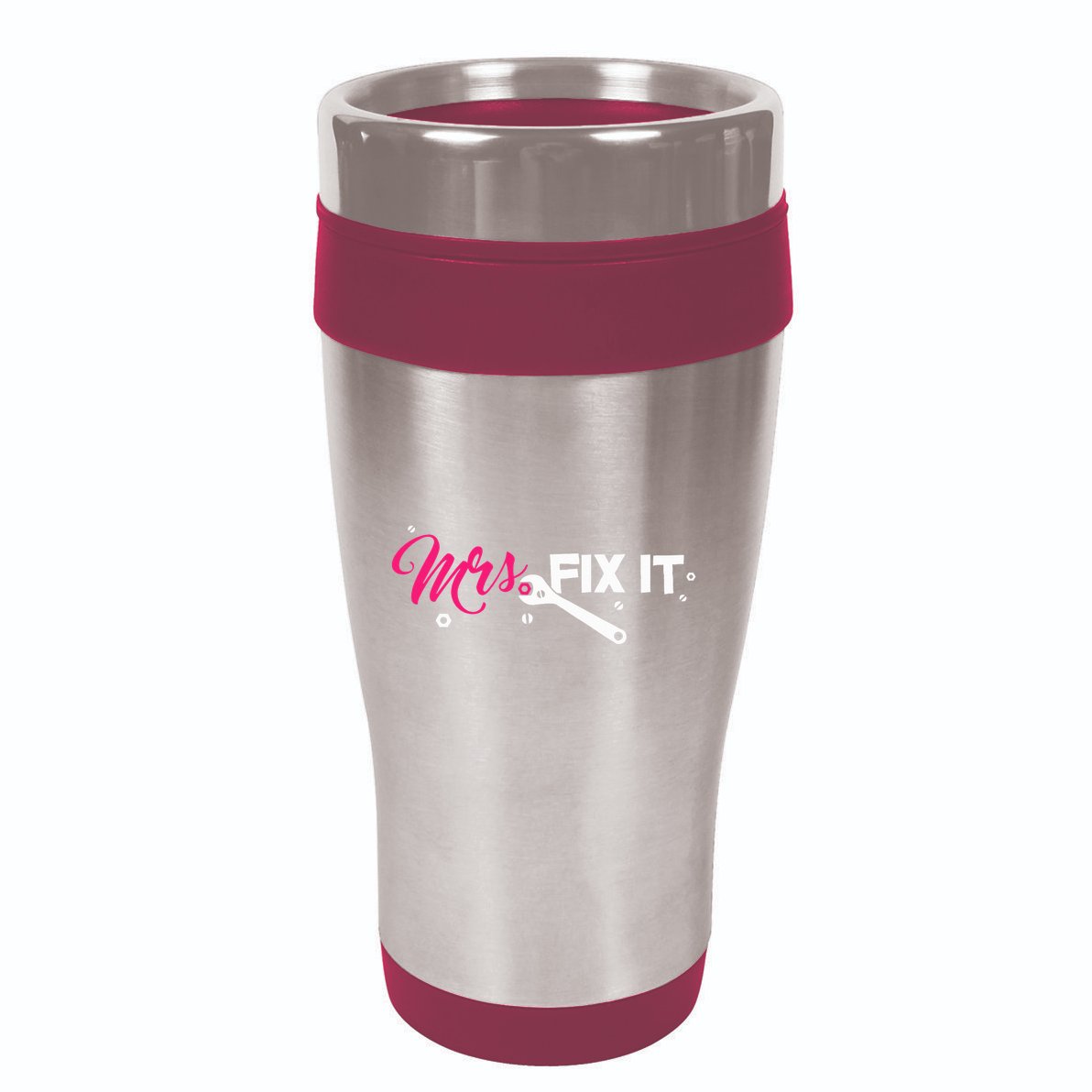 Mrs. Fix It For Handywoman Or Wife Who Likes To Fix 16oz Travel Tumbler