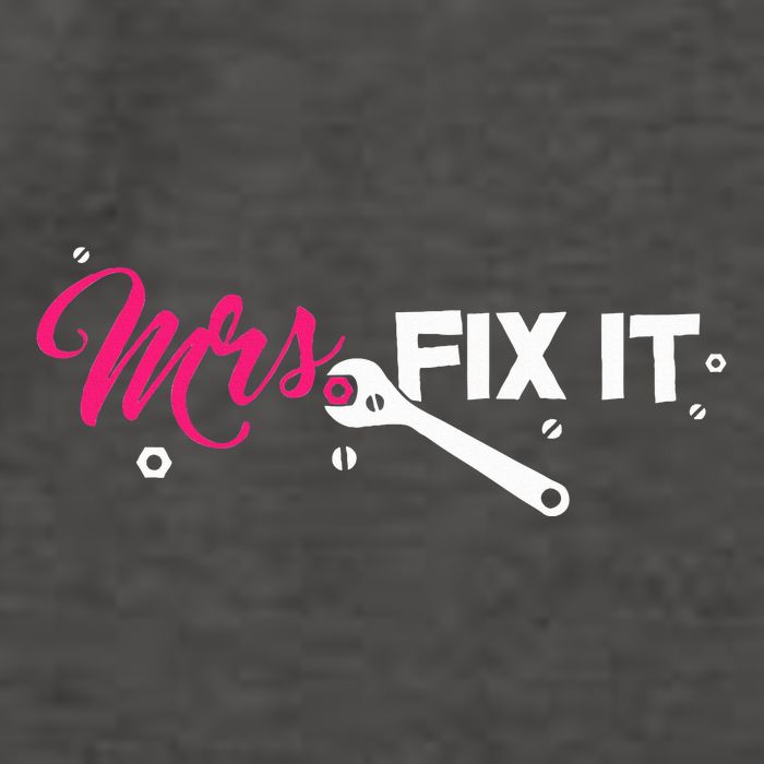 Mrs. Fix It For Handywoman Or Wife Who Likes To Fix Vector Backpack