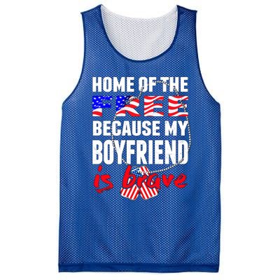 My Friend Is Brave Home Of The Free Proud Army Friend Gift Mesh Reversible Basketball Jersey Tank