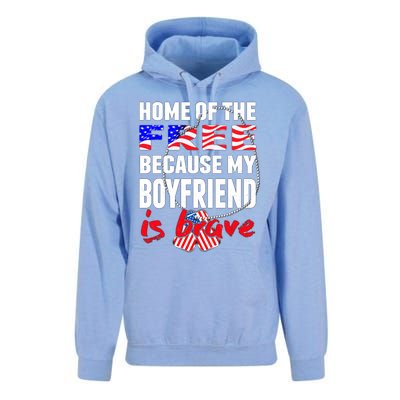 My Friend Is Brave Home Of The Free Proud Army Friend Gift Unisex Surf Hoodie