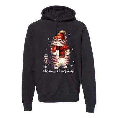 Meowy Fluffmas I Meowy Catmas Christmas Premium Hoodie