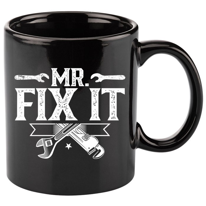 Mr Fix It Handy Repair Fixing Tinkerer Funny Gift 11oz C Handle Ceramic Mug