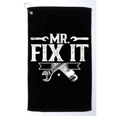 Mr Fix It Handy Repair Fixing Tinkerer Funny Gift Golf Towel