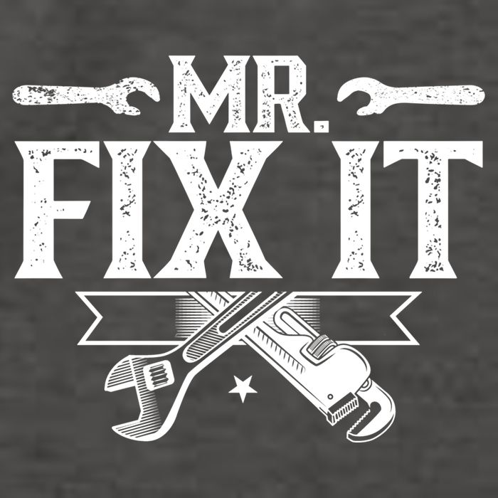 Mr Fix It Handy Repair Fixing Tinkerer Funny Gift Vector Backpack