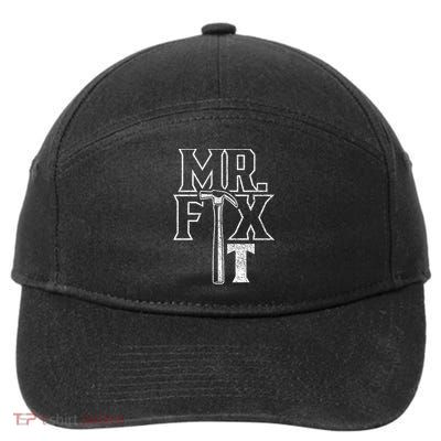 Mr Fix It Repair Overhaul Fixing Handy Gift 7-Panel Snapback Hat
