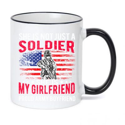 My Friend Is Soldier Hero Proud Army Friend Military Gift 11oz Black Color Changing Mug