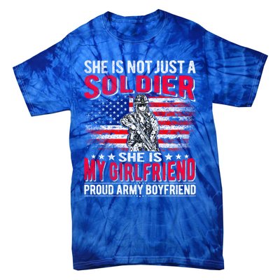 My Friend Is Soldier Hero Proud Army Friend Military Gift Tie-Dye T-Shirt