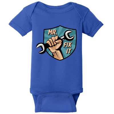 Mr Fix It Dad Mr Break It Dad And Son Matching Outfits Great Gift Baby Bodysuit