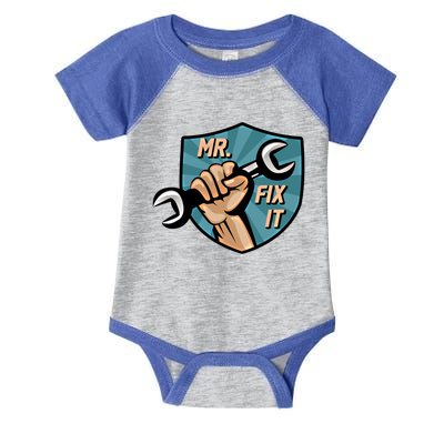 Mr Fix It Dad Mr Break It Dad And Son Matching Outfits Great Gift Infant Baby Jersey Bodysuit