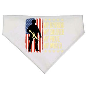 My Friend Is A Soldier Hero Proud Army Friend Funny Gift Cute Gift USA-Made Doggie Bandana