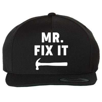 Mr Fix It Gift Wool Snapback Cap