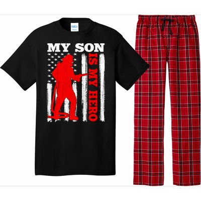 My Firefighter Is My Hero Usa Flag Firefighter Fire Son Meaningful Gift Pajama Set