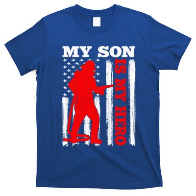 My Firefighter Is My Hero Usa Flag Firefighter Fire Son Meaningful Gift T-Shirt