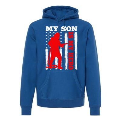 My Firefighter Is My Hero Usa Flag Firefighter Fire Son Meaningful Gift Premium Hoodie