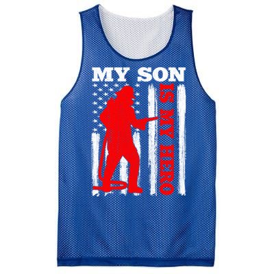 My Firefighter Is My Hero Usa Flag Firefighter Fire Son Meaningful Gift Mesh Reversible Basketball Jersey Tank