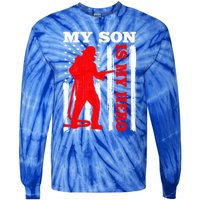 My Firefighter Is My Hero Usa Flag Firefighter Fire Son Meaningful Gift Tie-Dye Long Sleeve Shirt