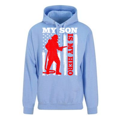 My Firefighter Is My Hero Usa Flag Firefighter Fire Son Meaningful Gift Unisex Surf Hoodie