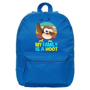 My Family Is A Hoot Cute Dabbing Owl Funny Gift Meaningful Gift 16 in Basic Backpack